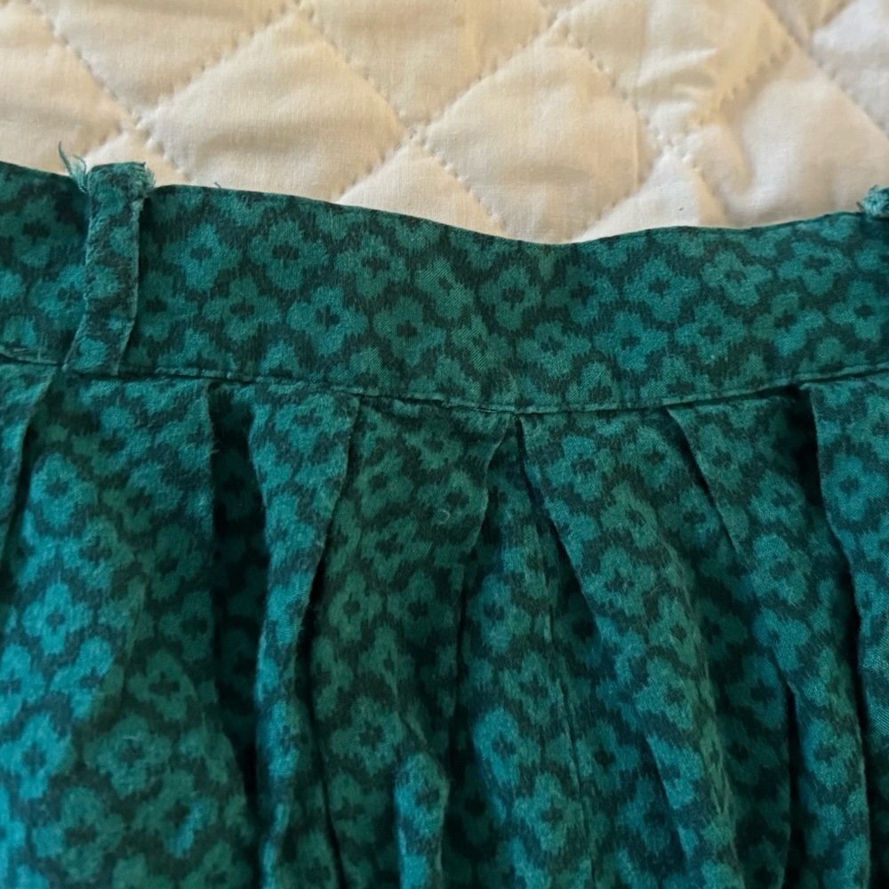 80’s vintage floral green skirt - Picture 4 of 6